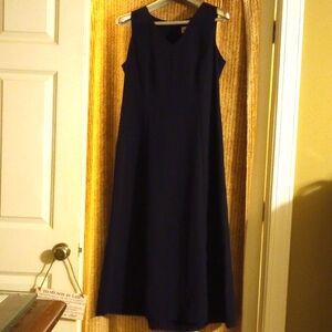 LDS 12 Navy Danny & Nicole DRESS ONLY / WIDE Sleeveless